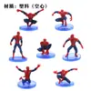 Set de Decoración de Spider-Man de 7 Piezas Decoración Creativa para Pastel Muñeco de Dibujos Animados Hecho a Mano Personalidad Horneado Postre Vestir