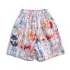 Shorts de Praia Hawaiianos com Estampa de Desenho Animado de Verão para Adolescentes Masculinos Finos Largos Retos Casuais Secagem Rápida