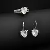Amor transfronterizo circón sintético exquisito pequeño fresco dulce anillo pendientes e8189-r4625