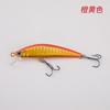 Equipamento de Pesca Isca Estilo Japonês Sistema Submersível de Longo Alcance Minnow Tremendo Afundamento Lento 7Cm8.2G Bagre Boca Empinada Robalo Peixe Mandarim