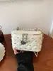 Bolso caja elegante de estilo coreano transfronterizo inspirado en Chanel, bolso cruzado de cadena nuevo y versátil de nicho para el transporte diario de estudiantes universitarios