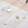 Botones de Puño Flor de Perla con Goteo de Aceite Simples y Versátiles Accesorios de Botón Decoración de Ropa Aleación de Zinc Materiales de Accesorios para Joyería DIY