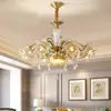 Nuevo Modelo 2025 Candelabro Totalmente de Cobre, Luz Principal para Sala de Estar, Estilo Francés, Americano, Europeo, Lámpara de Cristal de Lujo Ligero, Candelabro Grande para Comedor y Dormitorio