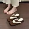 Chuyu Ji Fangto Ropa de Verano para Mujer para Exteriores 2026 Modelo Nuevo Chanclas de Cuña Antideslizantes de Gama Alta con Suela Gruesa