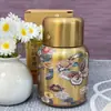 Taza Mini Termo de Acero Inoxidable de Bolsillo Estilo Chino de Moda, Botella de Agua Termo Elegante