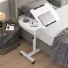 Mesita de noche, escritorio para computadora, mesita de noche móvil, escritorio de altura ajustable para dormitorio, escritorio para laptop en casa, mesa pequeña de estudio