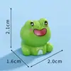 Mini estatueta de sapinho fofo e roliço para micro paisagismo, decoração de jardim DIY, ornamento de mesa