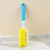 Escova de Limpeza de Bicos Premium com Cabo Longo para Uso Doméstico, Adequada para Limpar Copos e Mamadeiras, Segura para Grávidas e Bebês, com Cabeça Grande