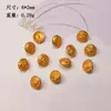 Accesorios de Parche Dorado Chapado en Plata s925 Pulsera de la Suerte Bergamota Accesorios de Pulsera Collar Productos Semiacabados diy