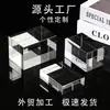 Materiales Blancos en Blanco de Cristal Pujiang Personalizados al por Mayor para Decoración de Grabado Interior Cubo de Fotos Soporte de Exhibición Bloque de Cristal Cristal Blanco