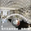 Cortina de cuentas de cristal para dormitorio feng shui cortina de puerta cortina de partición de baño semitransparente Cortina para sala de estar de Hong home estilo nuevo Dao Feng