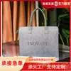 Bolso Nuevo de Fieltro Bloque de Color, Bolso de Mano Casual para el Trabajo, Bolso de Hombro, Bolso Portátil de Gran Capacidad, Bolso de Fieltro con Cremallera al por Mayor