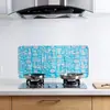 Defletor de óleo de fogão a gás estilo japonês adesivo à prova de óleo de cozinha óleo de cozinha à prova de respingos de folha de alumínio placa de isolamento de óleo resistente a altas temperaturas