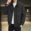 Moda Nova Outono 2026 Jaqueta com Gola Alta Simples Tendência Versátil Manga Longa Solta Casual Jovem Fina Curta