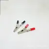 029 pinza de cocodrilo de mango único para pie largo y corto, sin soldadura, clip de batería con tornillo, conector jack de 4 mm, modelo, pulverización de color