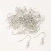 Pendientes de Gancho para Oreja con Cuentas de Metal, Joyería DIY Hecha a Mano con Cuentas, Accesorios para Pendientes Color Oro/Plata/Blanco K
