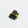 Conector à prova d'água 4 furos conjunto completo de pinos DJ7041-1.5-11/21 conector de carro plugue do chicote HID