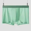 Roupa Íntima Masculina Seda de Gelo Sem Marcas Calças Respiráveis Masculinas Cuecas Boxer Calças Boxer Masculinas Cintura Média Respiráveis Finas