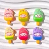 Acessórios de resina coloridos e fofos em tons de doce para gelo mastigável, para DIY em capas de celular com cola cremosa, acessórios de cabelo e adesivos para copos de água