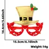 Gafas Decorativas Navideñas Monturas Accesorios para Fiestas Infantiles Gafas con Cuernos de Reno de Papá Noel Decoración Navideña Regalos