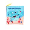 Libro de tela para bebé transfronterizo, Papel de seda, Bufanda de seda, Juguete para bebé, Desgarrable a mano, Irrompible, Libro de tela para bebé de papel de Navidad