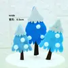 Decoración de Pastel de Cumpleaños Enchufe para Hornear Árbol de Navidad Reno Santa Adornos de Reno Bola de Pelo de Árbol Enchufe para Pastel