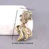 Llavero Colgante de Animal Pez Dorado Cola Grande para Hombres y Mujeres, Pequeño Regalo para Parejas, Accesorio de Manualidades