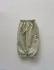Calça Infantil Nova Estilo Coreano de Verão, Calça Jogger Fina Estampada Multicor, Calça de Ar Condicionado, Calça Casual Anti-Mosquito