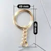 Chaveiro Ecológico Sem Níquel com Argola Única, Argola Aberta, Fivela de Argola de Chaveiro, Pingente de Contas, Acessórios para Chaveiro, Corrente para Pendurar