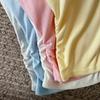 Camiseta pura y seductora de manga corta con cuello en V para mujer con copas, adecuada para el verano, se puede usar como capa interior o exterior, entallada a la cintura, adelgazante, top versátil