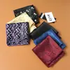 Moda vintage caju pequena flor toalha de bolso terno direto da fábrica toalha de bolso poliéster pequeno quadrado multi-cor opcional