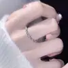 Anillo de Diamante Amor Entrelazado para Mujer, Lujo Ligero de Alta Gama, Anillo Abierto Retorcido Brillante de Estilo Ins de Nicho, Joyería al por Mayor