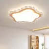 Lámpara de Sala de Estar Estilo Madera Natural, Lámpara de Dormitorio de Lujo Ligero con Ojo de Cristal para Protección Ocular, Lámpara de Techo, Paquete de Iluminación para Toda la Casa con Protección Ocular de Espectro Completo