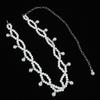 Cadena de cintura de perlas para mujer, cinturón de falda decorativo de alta gama que combina con todo, colgante con incrustaciones de diamantes de imitación, joyería para la cintura, cadena para pantalones.