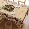 Nuevo Mantel de Navidad Muñeco de Nieve Reno Impresión Digital Tela Cepillada Mantel Decoración de Mesa de Comedor Festiva Transfronterizo Amazon