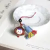 Sándalo Verde Ajo Borla Xiaoduomei Cadena para Teléfono Móvil Colgante Palo de Rosa Creativo Pareja Bolsa Dibujo Animado Colgante Colgante