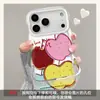 Capa Colorida de Maçã adequada para iPhone 17 Pro Max, Capa de silicone para iPhone 15, Suporte duplo 16, Capa protetora 14