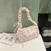 Bolso Pequeño de Pana con Lazo Nuevo 2026 para Mujer, Bolso de Hombro Casual a la Moda, Bolso Versátil de Media Luna para Debajo del Brazo para Mujer