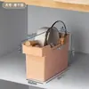 Directo del fabricante, estante de almacenamiento extraíble de cocina multicomponente apilable y engrosado, caja de almacenamiento para utensilios de cocina de tipo cajón para gabinete