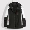 Nueva pareja otoño e invierno al aire libre tres en uno dos piezas chaqueta desmontable overol chaqueta con capucha transpirable escuela