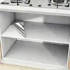 Adesivo para interior de armário com toque de pele, à prova d'água, à prova de óleo, autoadesivo, papel tapete à prova de umidade para interior de gaveta de armário de cozinha, filme adesivo para renovação de móveis