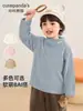 Ropa interior de polar para niños Kaka Panda, ropa de invierno para niños, camiseta de manga larga de polar para niñas, top de invierno para bebé