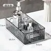 Caixa de Armazenamento de Mesa Transparente para Máscaras, Skincare, Cosméticos, Cesta Organizadora para Lanches e Diversos