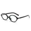 Óculos com Armação Nerd Estilo Tiktok para Mulheres, Armação Pequena Oval, Modernos e Simples, Adequados para Lentes de Grau, Visual Natural, Homens de Alto Padrão