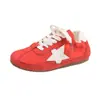 Nuevos Zapatos de Entrenamiento Casuales de Bloques de Color para Mujer 2026 Otoño Diseño de Nicho Vintage Aumentadores de Altura Plisados Zapatos de Entrenamiento Alemanes