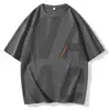 La nueva camiseta de manga corta de verano para hombre de Enbu es transpirable, de corte holgado, moderna y presenta letras estampadas, disponible en tallas grandes.