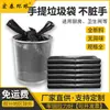 Sacos Plásticos Descartáveis para Lixo Doméstico de Cozinha Sanitário, Estilo Saco com Cordão Espesso, Tamanhos Grande, Médio e Pequeno, Sacos de Lixo Estilo Camiseta
