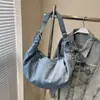 Bolsa de Ombro Estilo Coreano Moda Cor Sólida Formato Dumpling 2026 Nova Casual Grande Capacidade Transversal Leve Simples Tendência