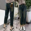 Jeans Retro de Tiro Alto Elásticos para Mujer 2025 Otoño Nuevos Tallas Grandes para Mujer Gordita mm Aspecto Adelgazante Pantalones Harem Papá