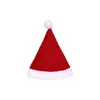 Decoraciones de sombrero de Navidad de terciopelo, botellas de caramelo, piruletas, cubiertos, ramo de sombrero de Navidad, muñeco de vino tinto, sombrero pequeño